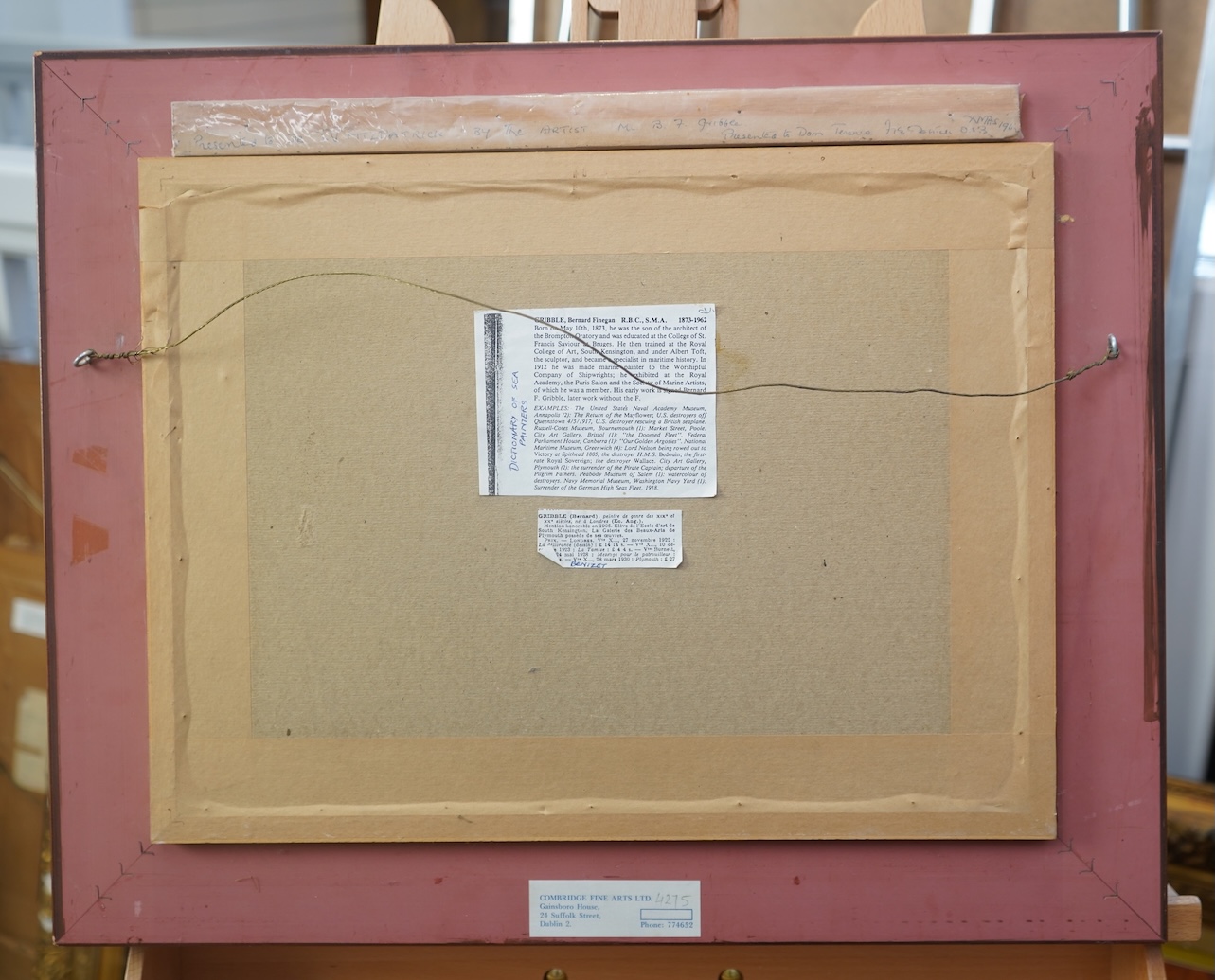 Bernard Finegan Gribble, 1872-1962, Moonlit shipping scene